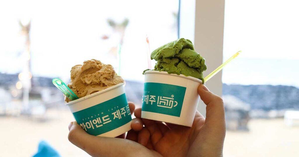 Korea hat unzählige Sorten von Eiscreme zu bieten. Darunter sind echte Exoten, wie Lachs-Eis, Kaktus-Eis und Knoblauch-Eis.