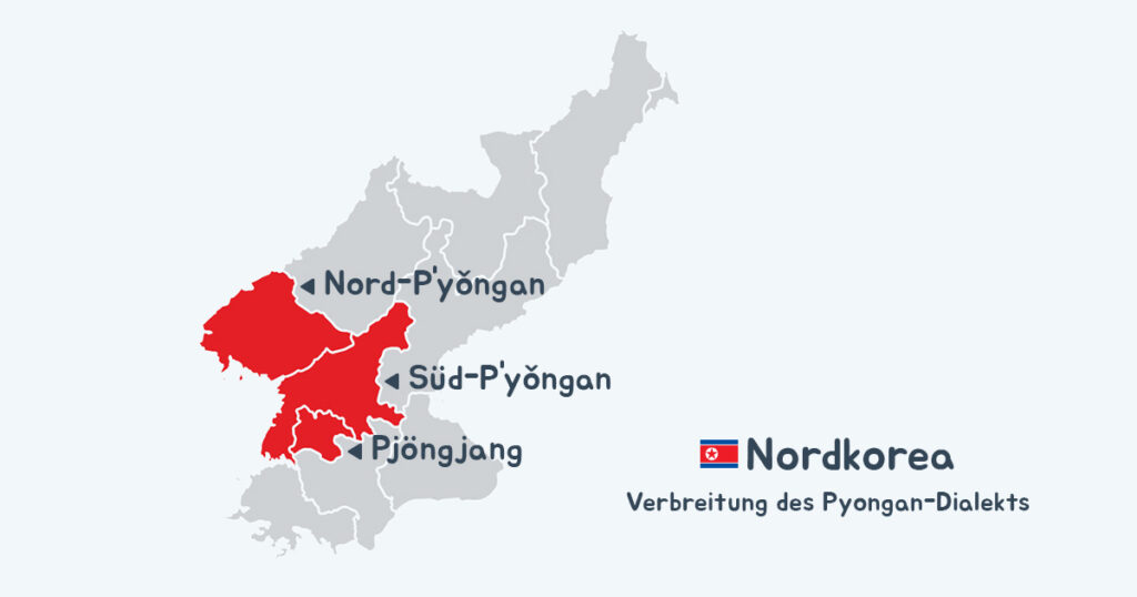 Der Pyongan-Dialekt ist das Amtskoreanisch, das in Nordkorea gesprochen wird. Er stammt aus dem Gebiet rund um die Hauptstadt herum, wie z.B. Nord- und Süd-Pyongan.
